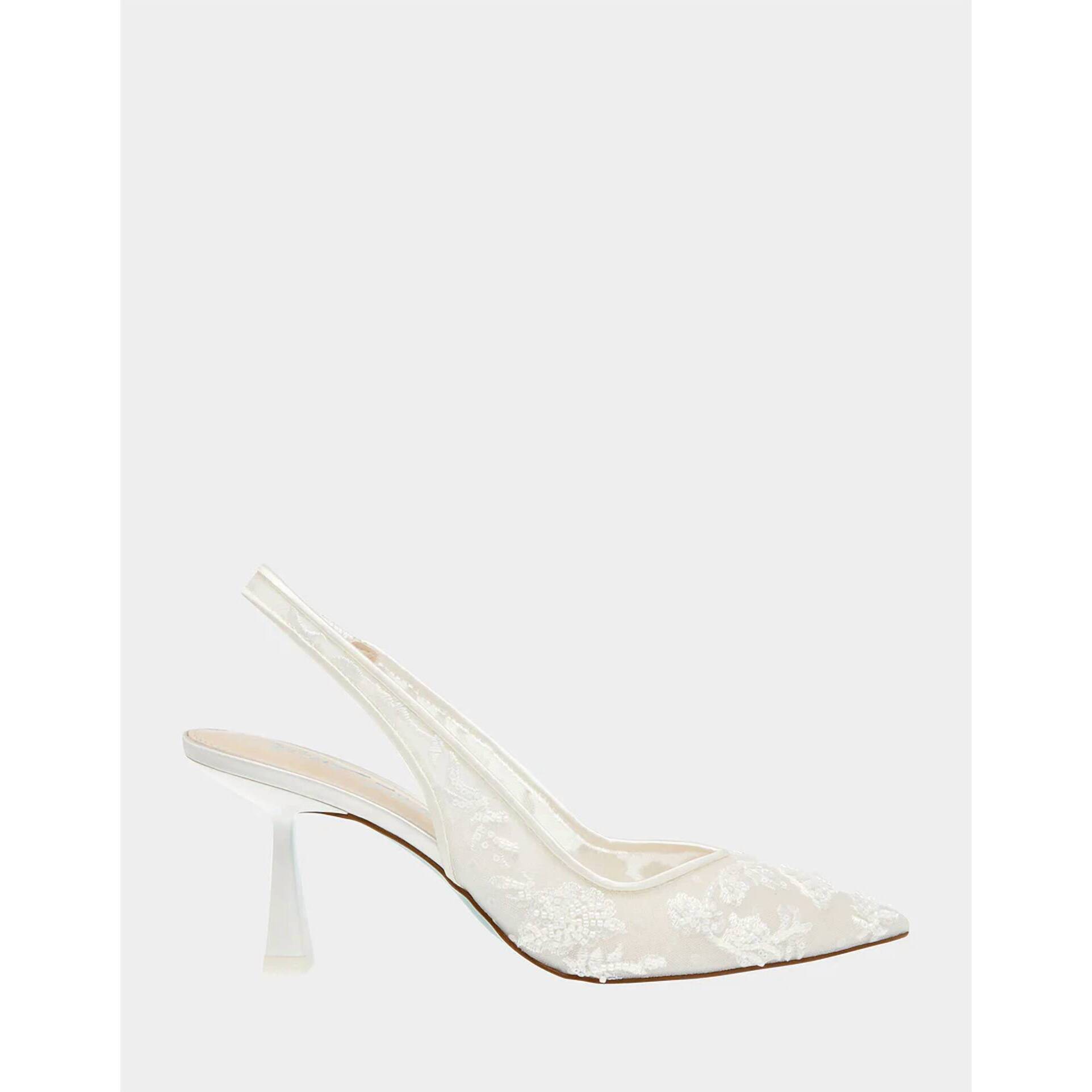 New Betsey Johnson Women's Nikki Slingback Sandal In Ivory